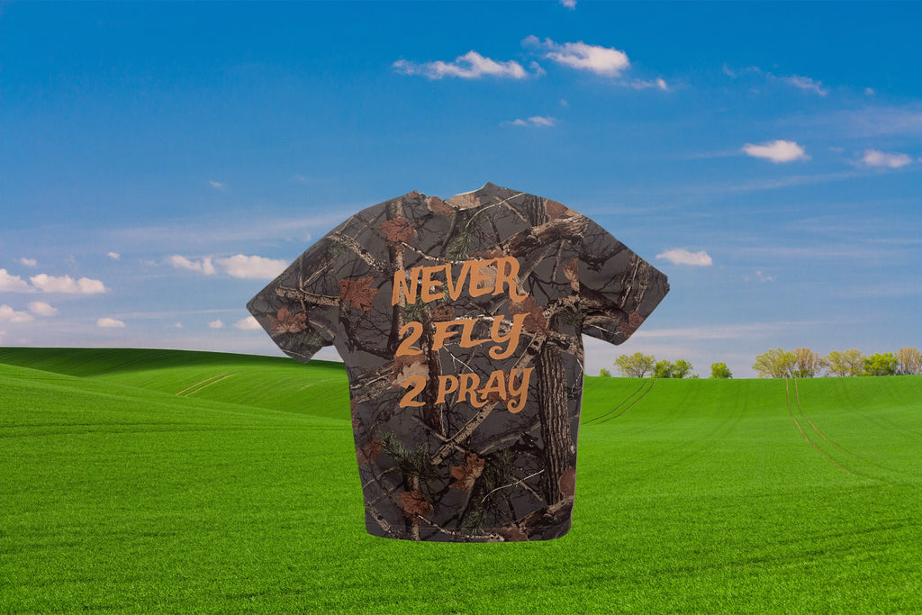 BROWN NEVER 2 FLY TEE