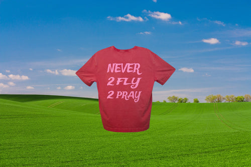 PINK NEVER 2 FLY TEE