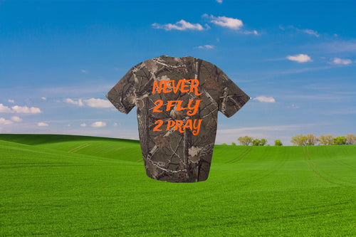 ORANGE NEVER 2 FLY TEE